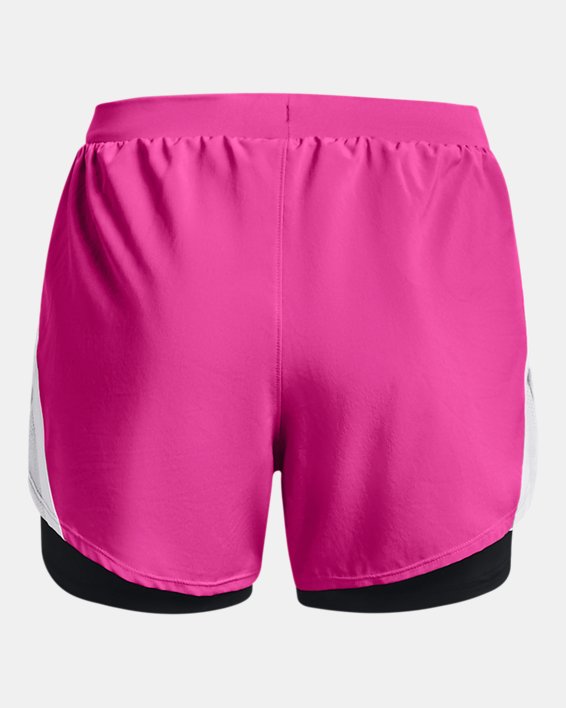 Women's UA Fly-By 2.0 2-in-1 Shorts, Pink, pdpMainDesktop image number 7